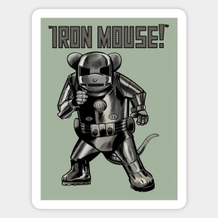 Iron Mouse - retro Magnet